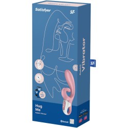 SATISFYER - HUG ME VIBRADOR RABBIT APP AZUL