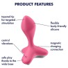 SATISFYER - GAME CHANGER PLUG VIBRADOR NEGRO