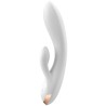 SATISFYER DOUBLE FLEX VIBRADOR APP - BLANCO