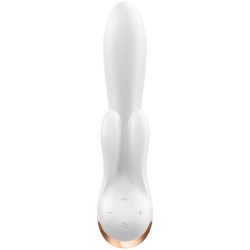 SATISFYER DOUBLE FLEX VIBRADOR APP - BLANCO