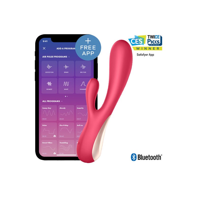 SATISFYER MONO FLEX ROSA CON APP