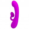 PRETTY LOVE - SINCERE VIBRADOR Y SUCCIONADOR DE CLITORIS SILICONA MORADO