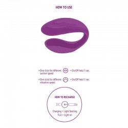 XOCOON - BOUND LOVE VIBRADOR PARA PAREJAS MORADO