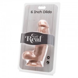 GET REAL - DILDO 12 CM CON TESTICULOS NATURAL