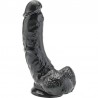 GET REAL - DILDO 20,5 CM CON TESTICULOS NEGRO