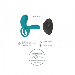 XOCOON - ANILLO VIBRADOR PARA PAREJAS VERDE