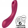 SATISFYER - CURVE TRINITY 1 AIR PULSE VIBRATION GRIS