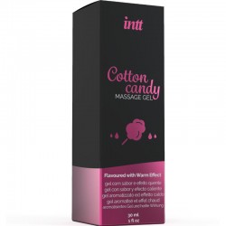 INTT MASSAGE  ORAL SEX - GEL DE MASAJE CON SABOR A ALGODÓN DE AZUCAR Y EFECTO CALOR