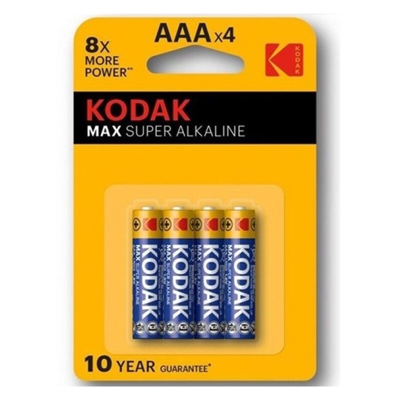 KODAK - MAX SUPER PILA ALCALINA AAA LR03 BLISTER*4