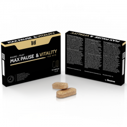 BLACK BULL - MAX PAUSE  VITALITY RETARDANTE PARA HOMBRE 10 CÁPSULAS