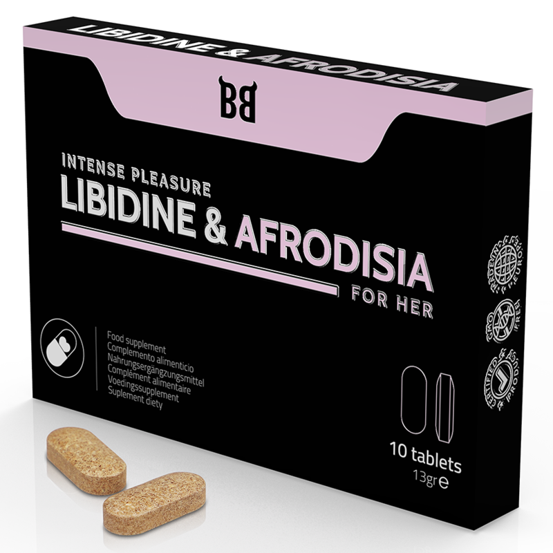 BLACK BULL - LIBIDINE  AFRODISIA PLACER INTENSO PARA MUJER 10 CÁPSULAS