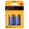 KODAK - MAX PILA ALCALINA C LR14 BLISTER*2