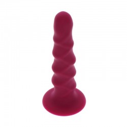 GET REAL - RIBBED DONG 12 CM ROJO