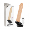 BASECOCK - VIBRADOR REALISTICO CONTROL REMOTO NEGRO 21 CM -O- 4 CM