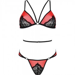 PASSION - PEONIA SET EROTIC LINE ROJO L/XL