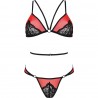 PASSION - PEONIA SET EROTIC LINE ROJO L/XL