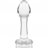 NEBULA SERIES BY IBIZA - MODELO 2 PLUG CRISTAL BOROSILICATO TRANSPARENTE 11 CM -O- 3.5 CM