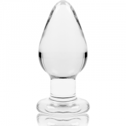 NEBULA SERIES BY IBIZA - MODELO 3 PLUG CRISTAL BOROSILICATO TRANSPARENTE 11 CM -O- 5 CM