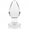 NEBULA SERIES BY IBIZA - MODELO 3 PLUG CRISTAL BOROSILICATO TRANSPARENTE 11 CM -O- 5 CM