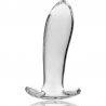 NEBULA SERIES BY IBIZA - MODELO 5 PLUG CRISTAL BOROSILICATO TRANSPARENTE 12.5 CM -O- 3.5 CM