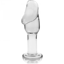 NEBULA SERIES BY IBIZA - MODELO 6 PLUG CRISTAL BOROSILICATO TRANSPARENTE 12.5 CM -O- 4 CM