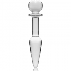 NEBULA SERIES BY IBIZA - MODELO 7 PLUG CRISTAL BOROSILICATO TRANSPARENTE 13.5 CM -O- 3 CM