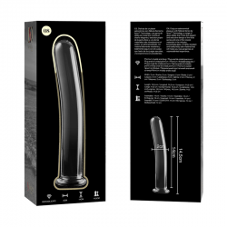 NEBULA SERIES BY IBIZA - MODELO 8 DILDO CRISTAL BOROSILICATO ROSA 14.5 CM -O- 2 CM