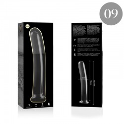 NEBULA SERIES BY IBIZA - MODELO 9 DILDO CRISTAL BOROSILICATO ROSA 15.5 CM -O- 2.5 CM