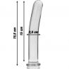 NEBULA SERIES BY IBIZA - MODELO 9 DILDO CRISTAL BOROSILICATO ROSA 15.5 CM -O- 2.5 CM