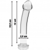 NEBULA SERIES BY IBIZA - MODELO 11 DILDO CRISTAL BOROSILICATO ROSA 16 CM -O- 3 CM