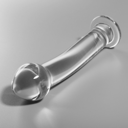 NEBULA SERIES BY IBIZA - MODELO 11 DILDO CRISTAL BOROSILICATO ROSA 16 CM -O- 3 CM