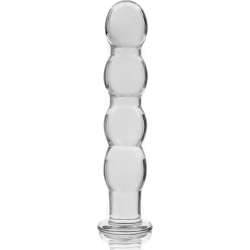 NEBULA SERIES BY IBIZA - MODELO 10 DILDO CRISTAL BOROSILICATO ROSA 16.5 CM -O- 3.5 CM