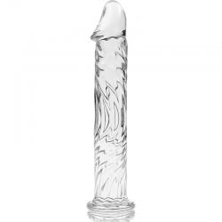 NEBULA SERIES BY IBIZA - MODELO 12 DILDO CRISTAL BOROSILICATO ROSA 17 CM -O- 3.5 CM