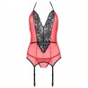 PASSION - PEONIA CORSET EROTIC LINE ROJO L/XL