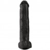 KING COCK - PENE REALISTICO CON TESTICULOS 34.2 CM NEGRO