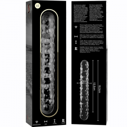 NEBULA SERIES BY IBIZA - MODELO 15 DILDO CRISTAL BOROSILICATO ROSA 18.5 CM -O- 3 CM