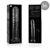 NEBULA SERIES BY IBIZA - MODELO 16 DILDO CRISTAL BOROSILICATO ROSA 18.5 CM -O- 3 CM