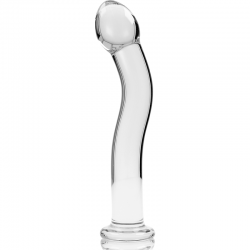 NEBULA SERIES BY IBIZA - MODELO 18 DILDO CRISTAL BOROSILICATO ROSA 18.5 CM -O- 3.5 CM