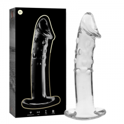 NEBULA SERIES BY IBIZA - MODELO 19 DILDO CRISTAL BOROSILICATO ROSA 18.5 CM -O- 4 CM