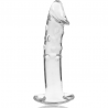 NEBULA SERIES BY IBIZA - MODELO 19 DILDO CRISTAL BOROSILICATO ROSA 18.5 CM -O- 4 CM