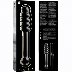 NEBULA SERIES BY IBIZA - MODELO 20 DILDO CRISTAL BOROSILICATO ROSA 20.5 CM -O- 3 CM