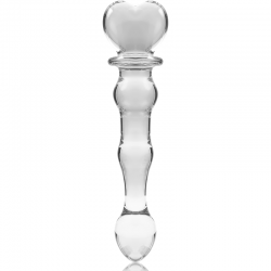 NEBULA SERIES BY IBIZA - MODELO 21 DILDO CRISTAL BOROSILICATO ROSA 20.5 CM -O- 3.5 CM