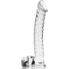 NEBULA SERIES BY IBIZA - MODELO 23 DILDO CRISTAL BOROSILICATO ROSA 21.5 CM -O- 4 CM