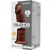 SILEXD - MODELO 2 PENE REALISTICO SILICONA PREMIUM SILEXPAN MARRON 23 CM