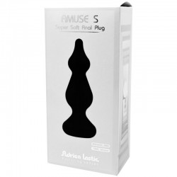 ADRIEN LASTIC - AMUSE PLUG ANAL SILICONA NEGRO TALLA S