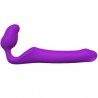 ADRIEN LASTIC - QUEENS STRAP-ON FLEXIBLE VIOLETA TALLA M