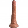 KING COCK - ELITE DILDO REALISTICO SILICONA 17.8 CM CARAMELO