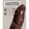 KING COCK - ELITE DILDO REALISTICO SILICONA 28 CM MARRON