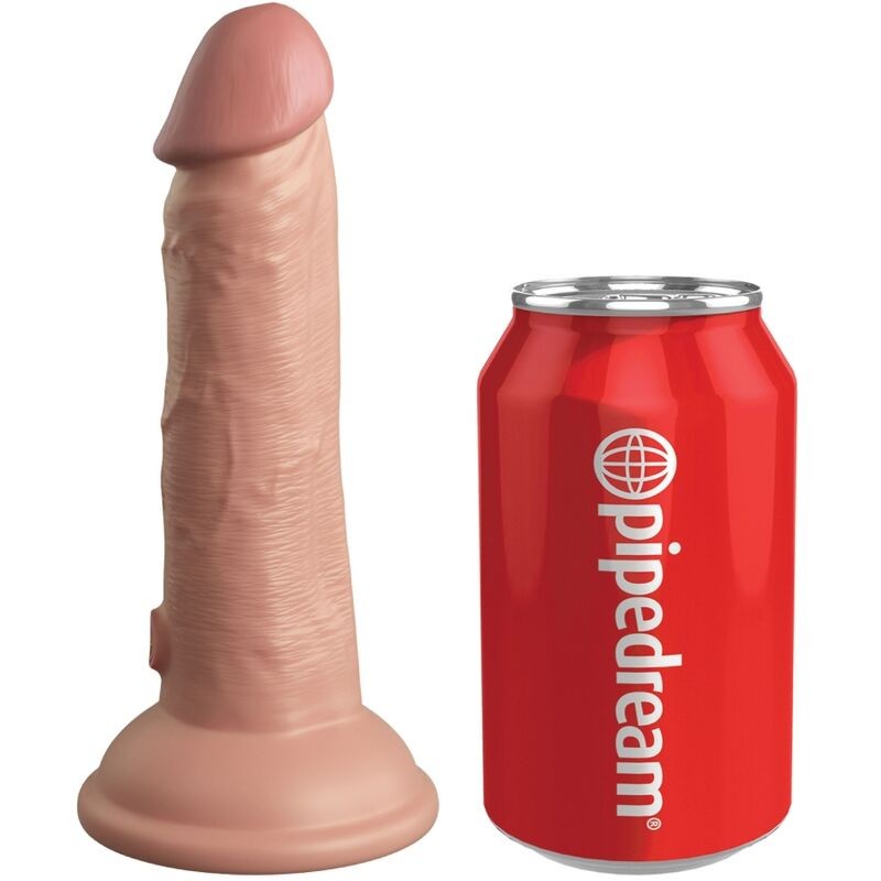 KING COCK - ELITE DILDO REALISTICO VIBRADOR  SILICONA 15.2 CM