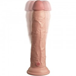 KING COCK - ELITE DILDO REALISTICO VIBRADOR  SILICONA CONTROL REMOTO 23 CM